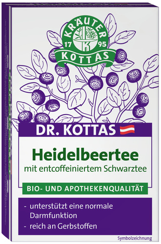 Dr. Kottas Heidelbeertee mit entcoffeiniertem Schwarztee