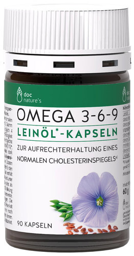 doc nature's Omega 3-6-9 Leinöl Kapseln