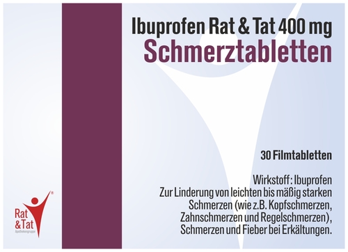 Ibuprofen Rat & Tat 400 mg Schmerztabletten
