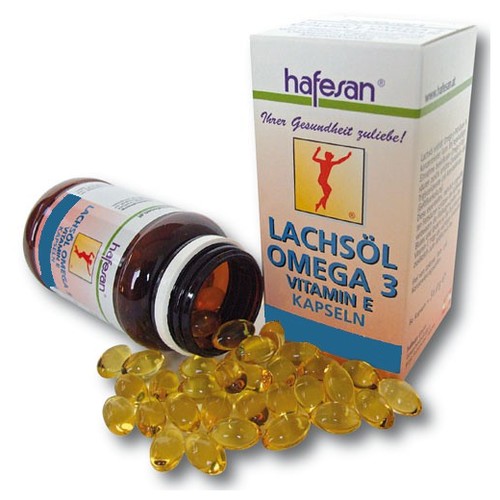 Hafesan Lachsöl-Omega 3-Vitamin E 500 mg Kapseln